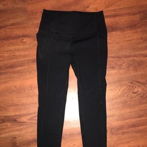 Lululemon leggings.  Not sure what style they are